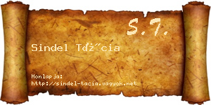 Sindel Tácia névjegykártya